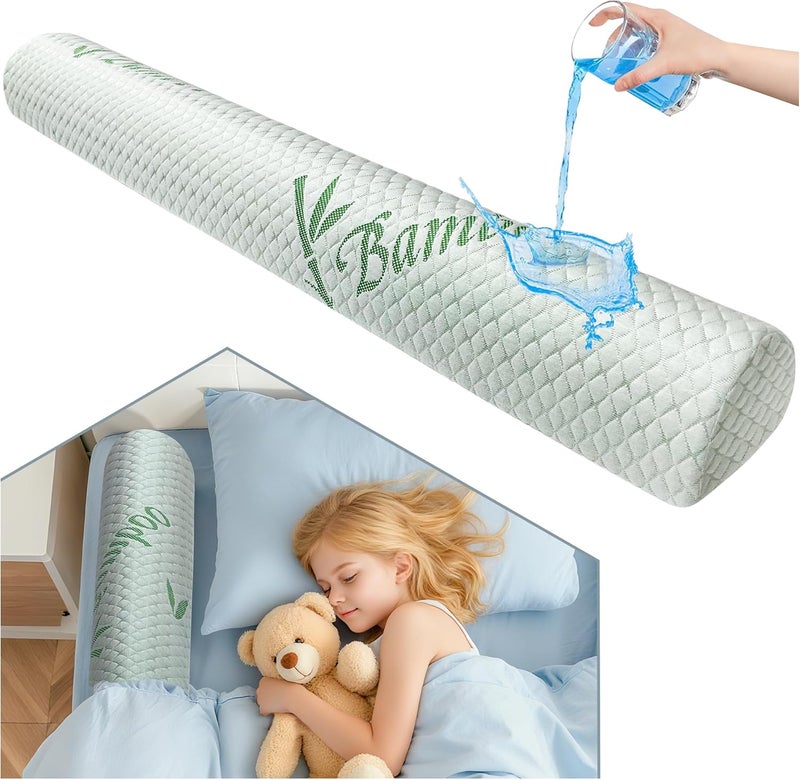 LVYSHOW Waterproof Bed Bumper for Toddler, Soft Baby Foam Rail for Full, Queen, Twin, King Size Bed, Green, 1 Pack - Image 1